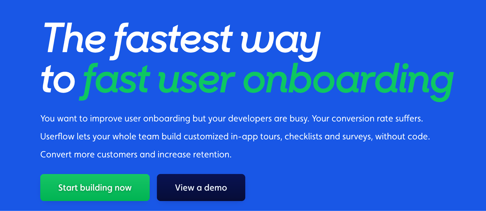 userflow screenshot of homescreen