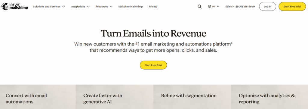 Best tools supporting personalized onboarding #6 - Mailchimp