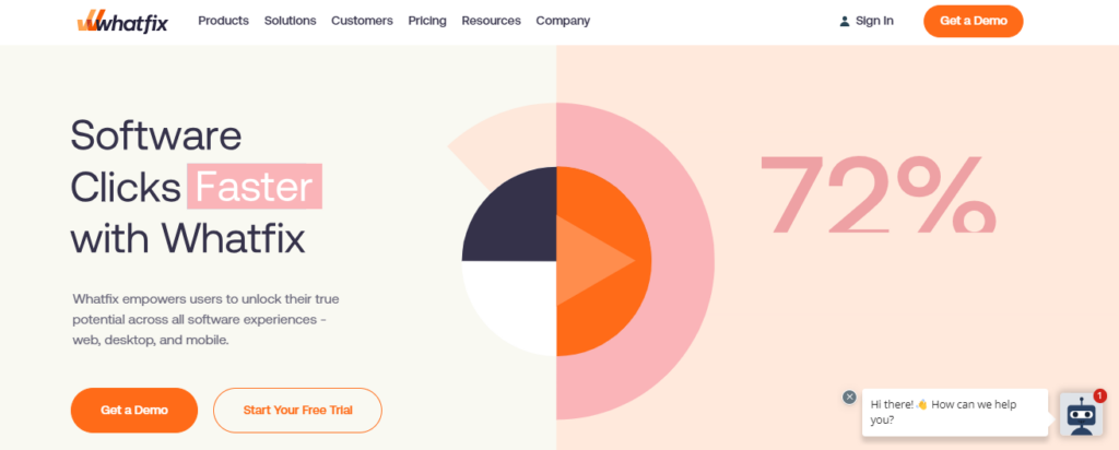 Best tools supporting personalized onboarding #8 - Whatfix