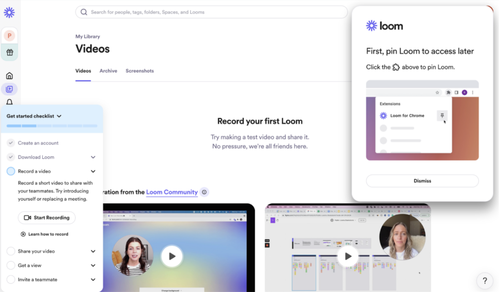 Screenshot of Loom video showing the tooltips section