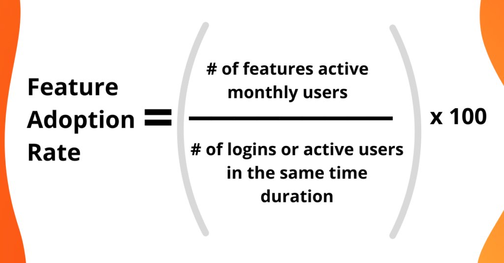 Feature adoption rate formula