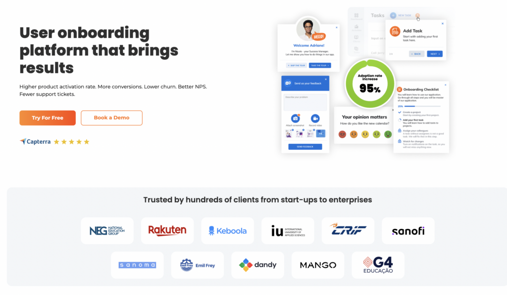 Product Fruits homepage screenshot 